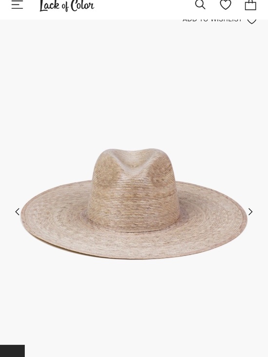 Lack of Color Palma Wide Brim Fedora in Small/Medium